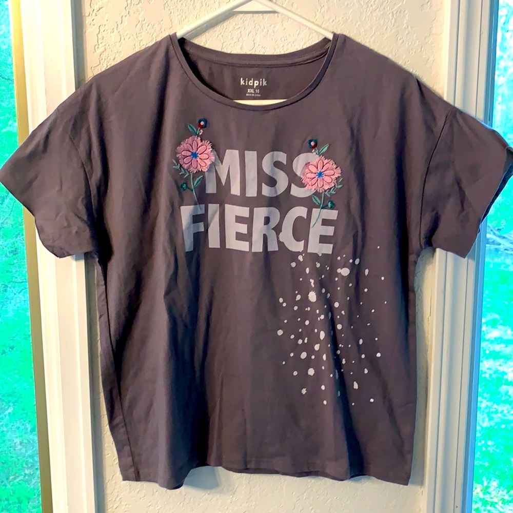 ☀️4/$15 ☀️ Kidpik brand girls xxl tshirt NWOT